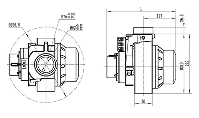 Kit de motor sin escobillas de 1200W (Imán permanente), TF110BH1-JY120X.32