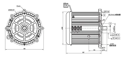 Motor de tracción 23000W (sin escobillas), TR260BXF