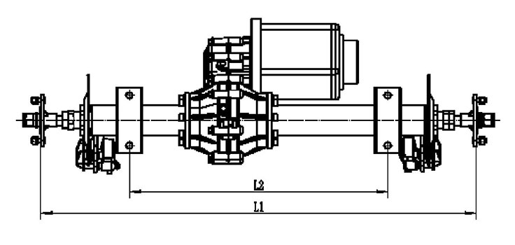 Sistema de ejes de transmisión trasera, Serie HQ14D
